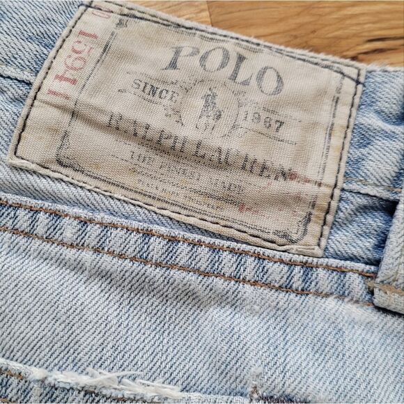 POLO Ralph Lauren 867 Classic Fit Jeans Light Wash Blue 40x32 - Picture 11 of 12